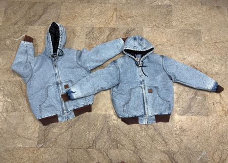 Rework style carhartt denim jackets