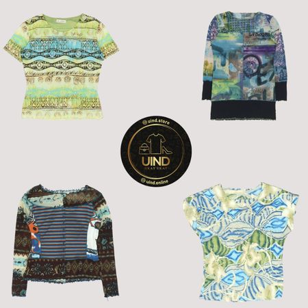 Y2K Island Adventure Mesh Tops