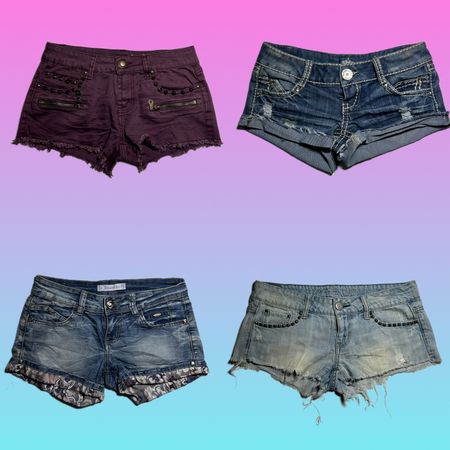 Y2k Denim Unique Shorts (TT 166)