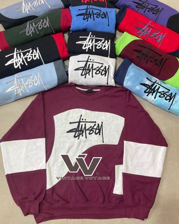 Stussy Rework Style Patchwork Sweatshirts - #15825