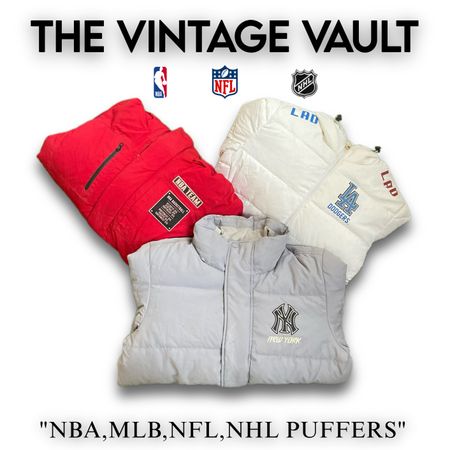 NFL NHL MLB NBA Starter Puffers