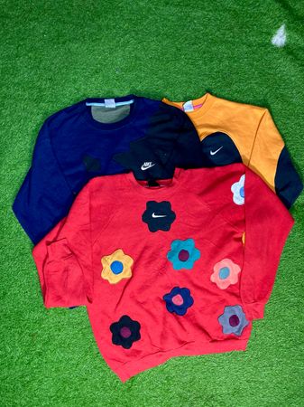 Upcycled Flowers Sweatshirt