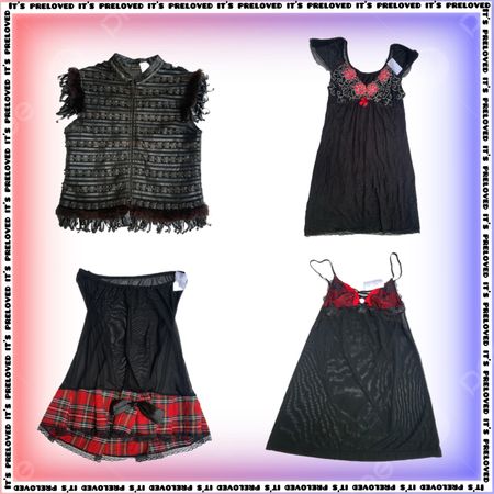 Y2K Grunge Revival  - tops, dresses, skirts (SS-1144)