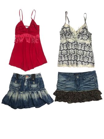 Y2K Tops and Skirts Sets