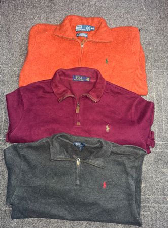 Ralph Lauren 1/4 zip sweaters