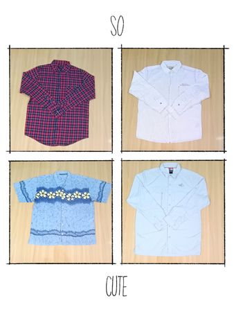 JA 0374 Vintage Mix Branded Button Down Shirts