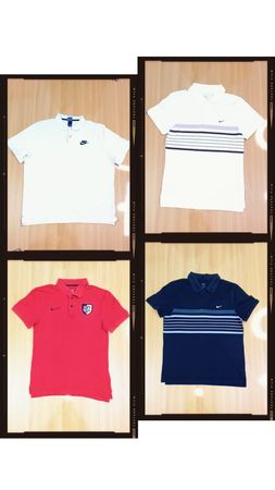 JA 0358 Vintage Nike Three Button Collar T-shirt