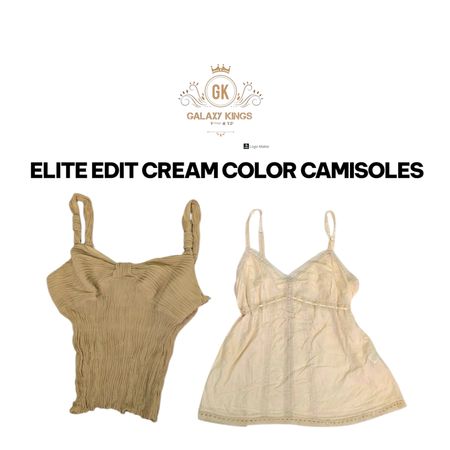 Elite Edit Cream Vibes Sexy Camisoles