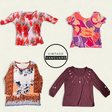 Y2k Printed Chic Blouse