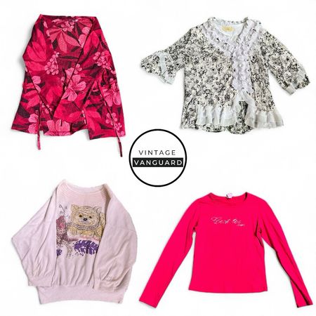 Y2k Pattern play Printed Blouse