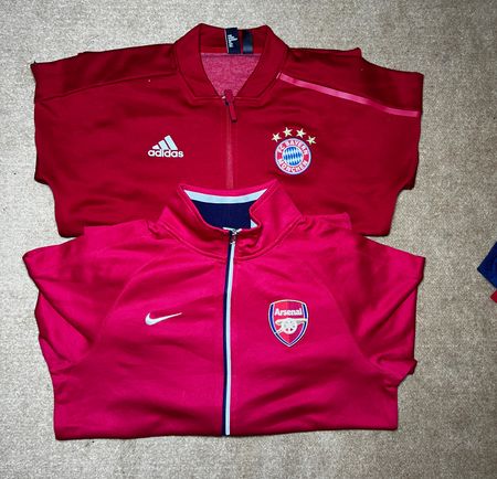 Club branded track jackets