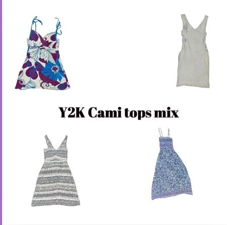 Y2K Italian Summer Cute Cami Tops Mix (02)