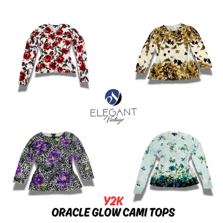 Y2K Oracle Glow Tops - EV0842