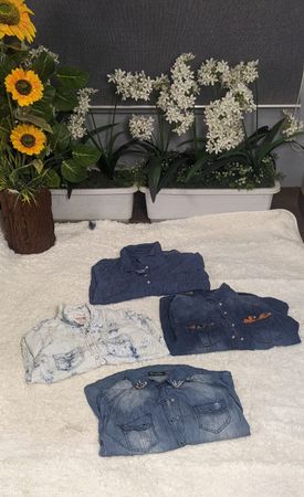 Camisa de mezclilla Y2k