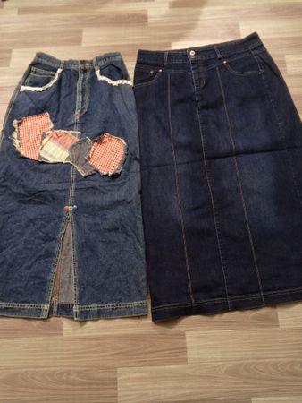 HD1098 Ladies Y2K Denim Maxi Skirts - 14 pcs