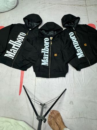 Custom handpick Carhartt Rework style black jackets