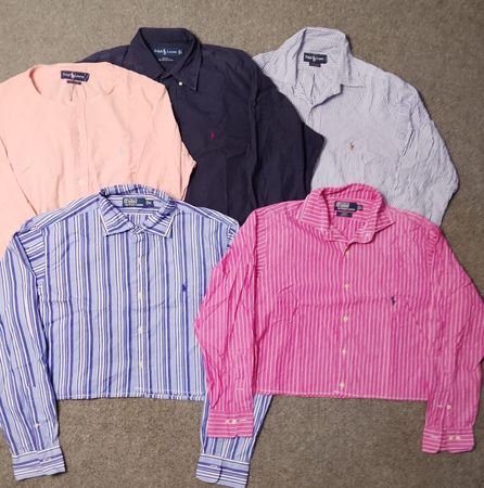 Ralph Lauren upcyled cropped tops