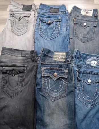 HD1102 Herren Baggy True Religion Jeans - 12 Stück