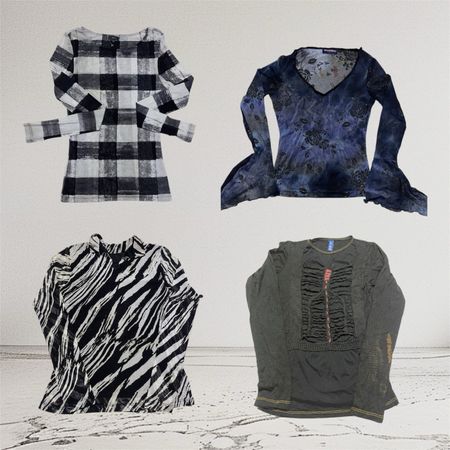 Y2K Women’s Mesh And Mix Tops