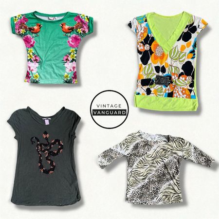 Y2k Chic Prints Blouse