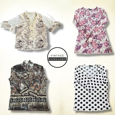 Y2k Printed Chic Blouse