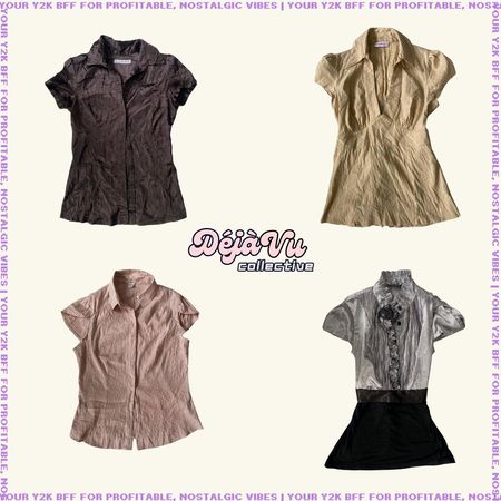 Y2K Rachel Green Inspired Office shirts