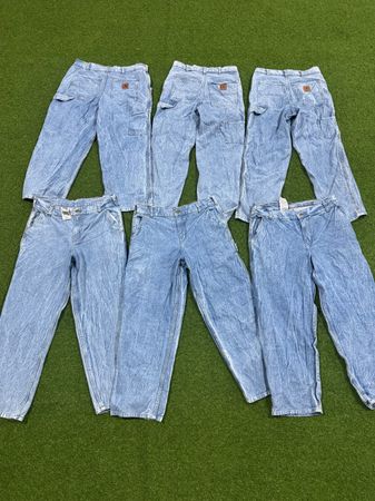 Rework style carhartt denim pant