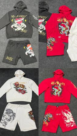 ED Hardy Men's sets - Matching Hoodie x Short