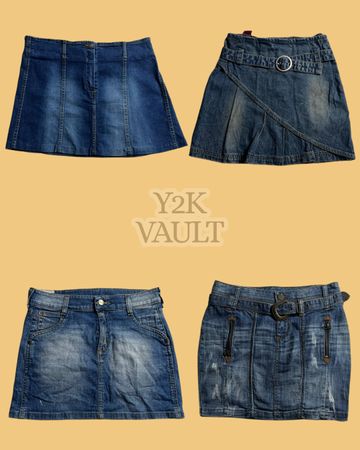 Retro y2k jean skirts (YV-261)