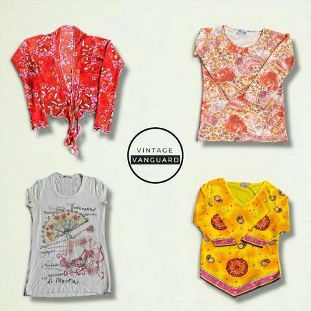 Y2k Trendy Printed Pattern Blouse