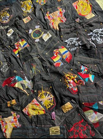 Coogi authentic big tattoos Jeans