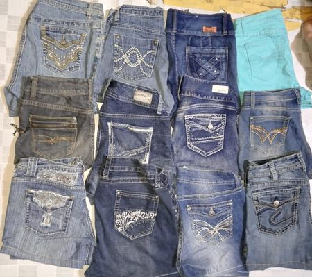 SILVER AND OTHER BRAND MINI MICRO SHORTS (ID 692)