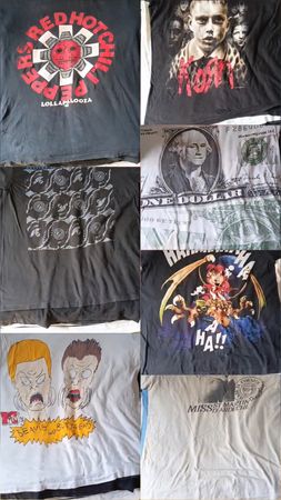 🔥 Lote de camisetas de bandas vintage de los 90/00