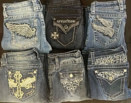 Jeans a zampa d'elefante per donne Y2K