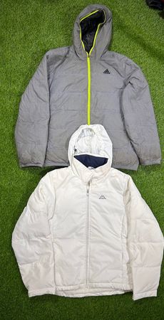 Mix branded puffer vest and jackets