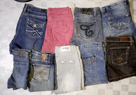 GLORIA VANDERBILT AND OTHER BRAND MINI MICRO SHORTS (ID705)