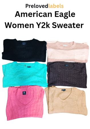 Conjunto de Suéter Y2K Feminino American Eagle –| WCV 105