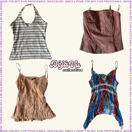 Y2K Regina George It Girl Mesh Cami Tops (DVC#84)