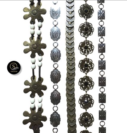 CINTURONES DE CADENA CONCHO