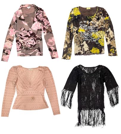 The y2k Autumn themed Tops: 1251