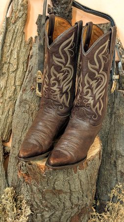 MV345# Super Quality Vintage Cowboy Boots.