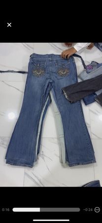 Custom handpick Y2k glare jeans