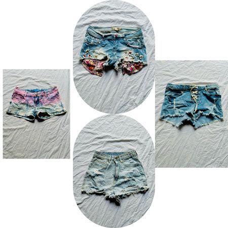 Y2K denim mini short
