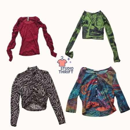 Y2k Mesh Tops Bundle