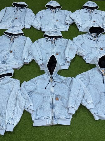Rework style carhartt denim jackets
