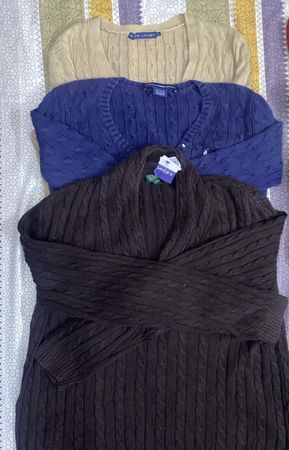 Ralph Lauren cable knit sweaters