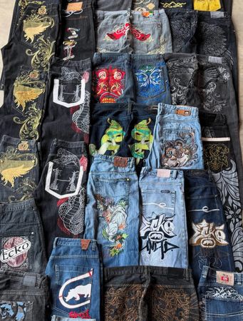 Hiphop jeans de marque non marquée