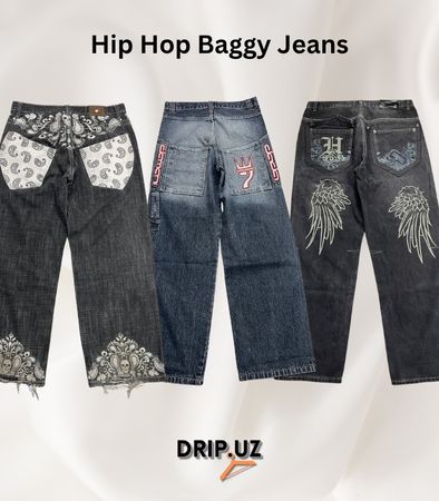 Hip Hop Jeans Y2K Style -Baggy -Flared -Bootcut -Skinny -Straight