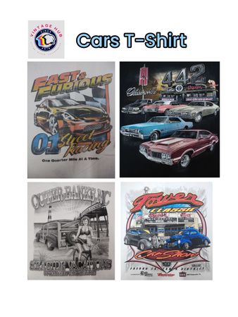 T-shirt imprimé Vintage Voiture / Moto