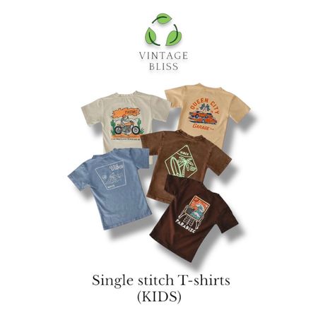 Single stitch kids T-shirt